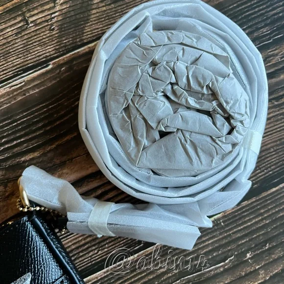 NWT Coach Black Leather Crossbody Bag Kitt Messenger - Picture 4 of 5